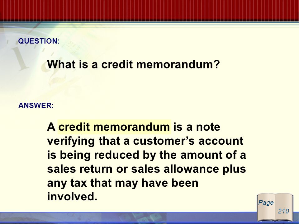 glencoe mcgraw hill accounting for sales and accounts receivable what is credit memorandum