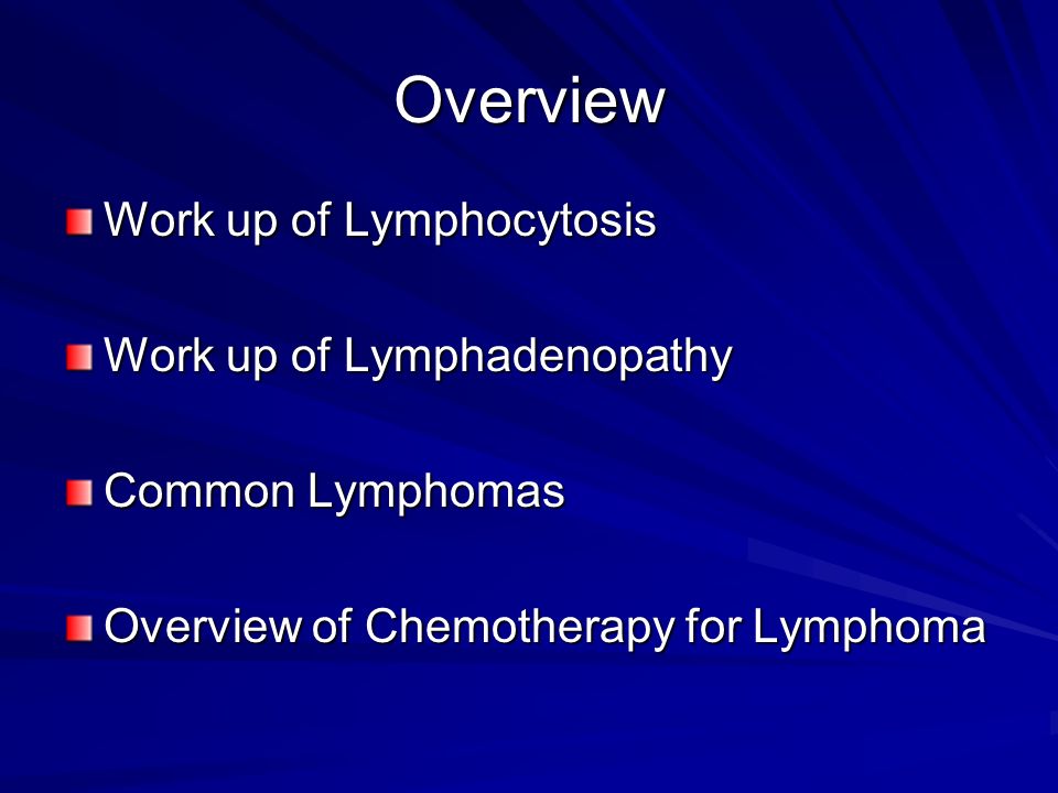 Work up of Lymphocytosis and Lymphadenopathy Dr Tara Seshadri ...