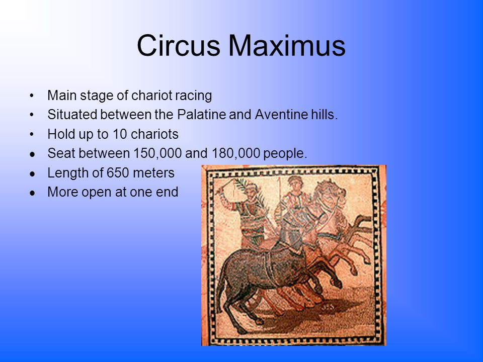 where did the chariot races take place