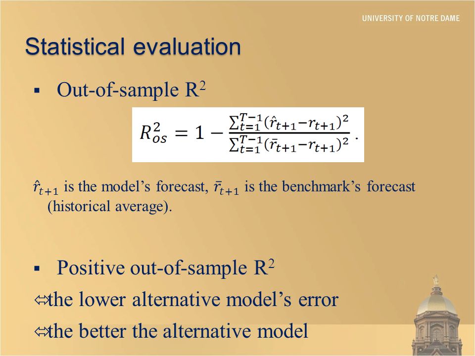 Statistical evaluation