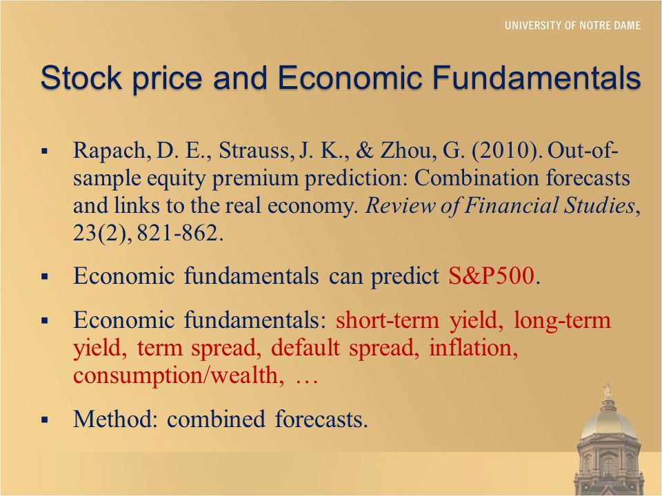 Stock price and Economic Fundamentals  Rapach, D.