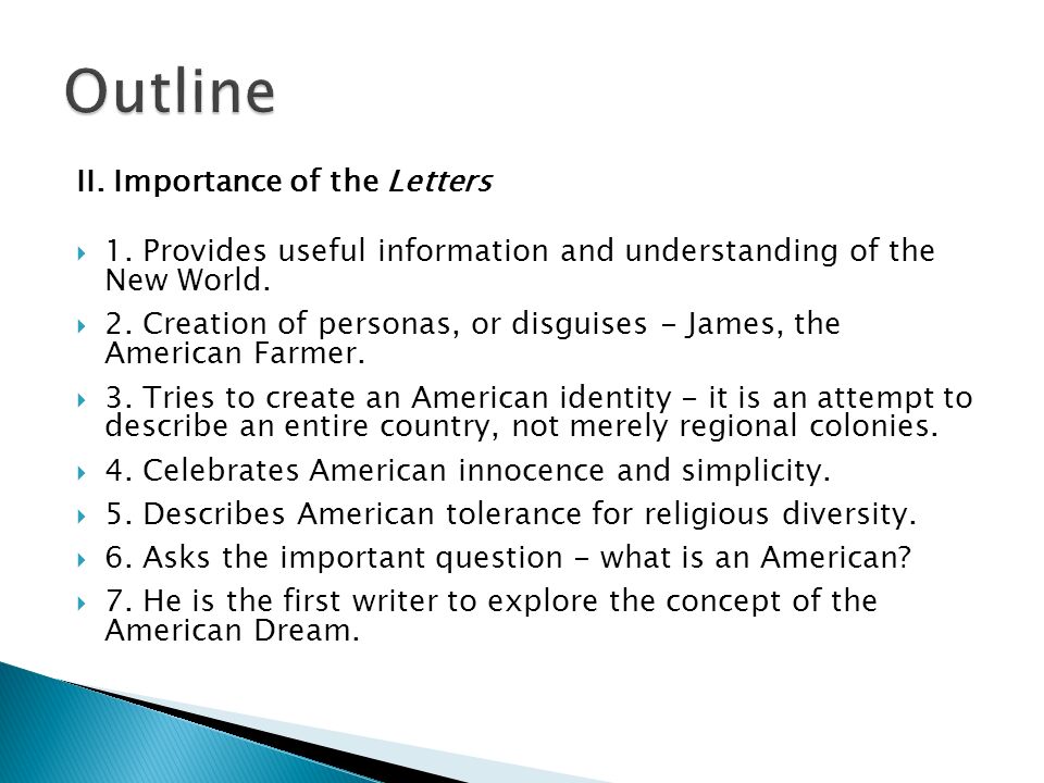 summary of letters from an american farmer
