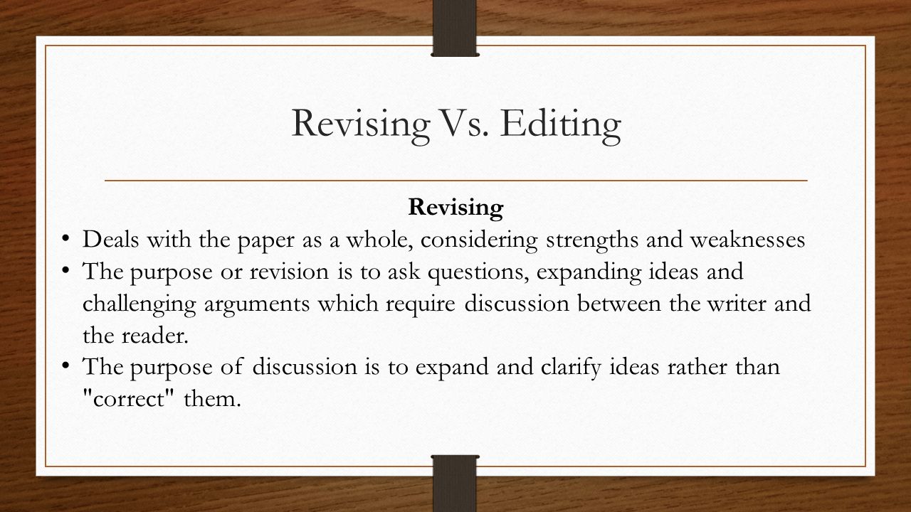 Thesis Essay Edit My Essay Revising English Language Essays also Essay Examples High School Revise And Edit I Can Work In Small Groups To Revise And Edit My Process Essay Example Paper