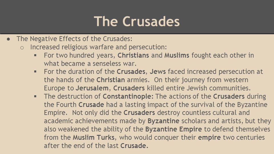 impact of the third crusade crusades impact on trade