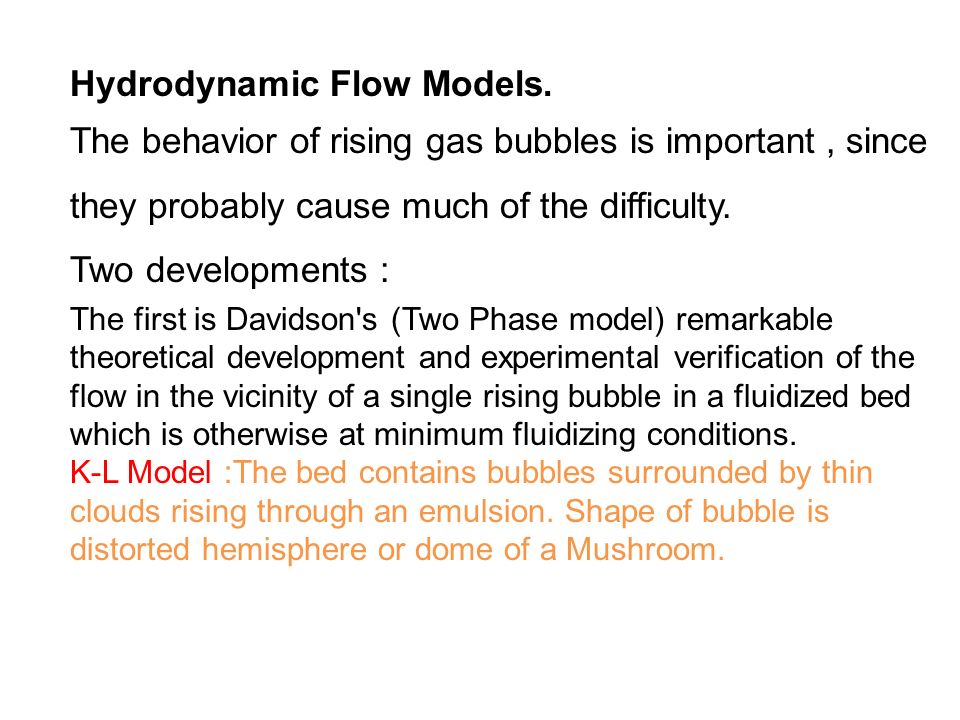 Hydrodynamic Flow Models.