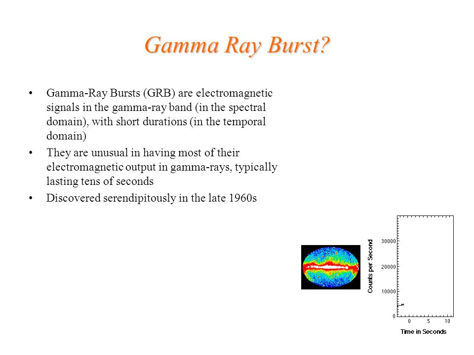 Gamma Ray Burst.