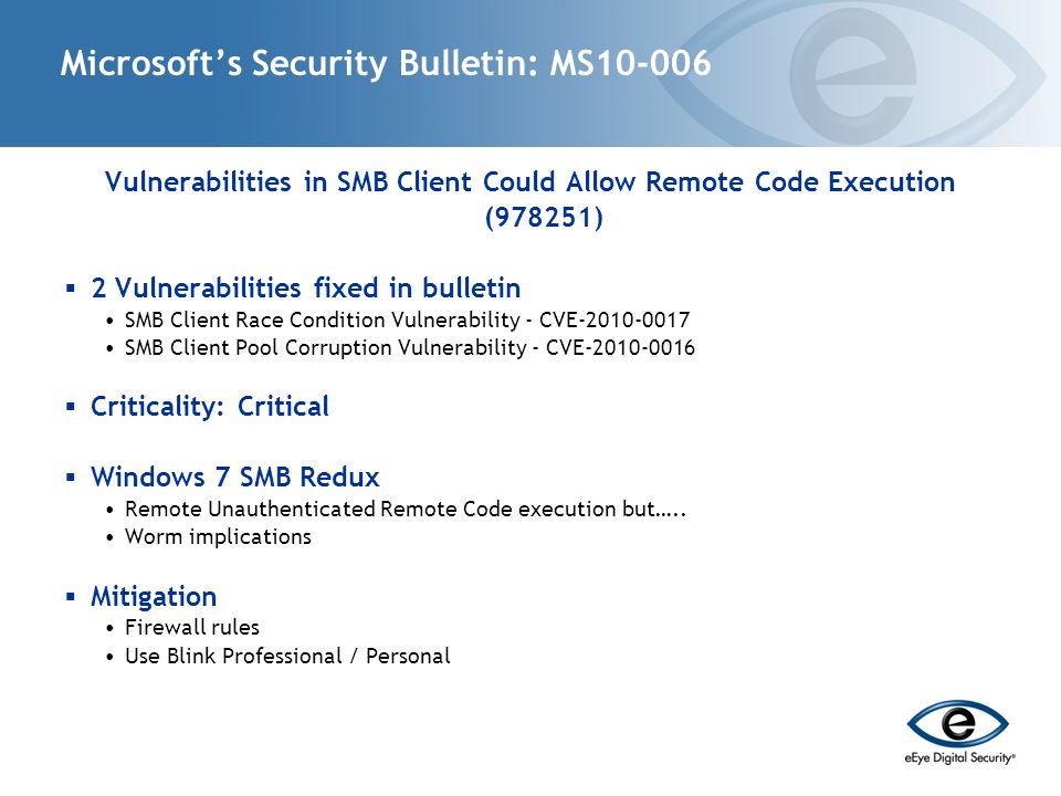 бюллетень по безопасности Microsoft ms10 018