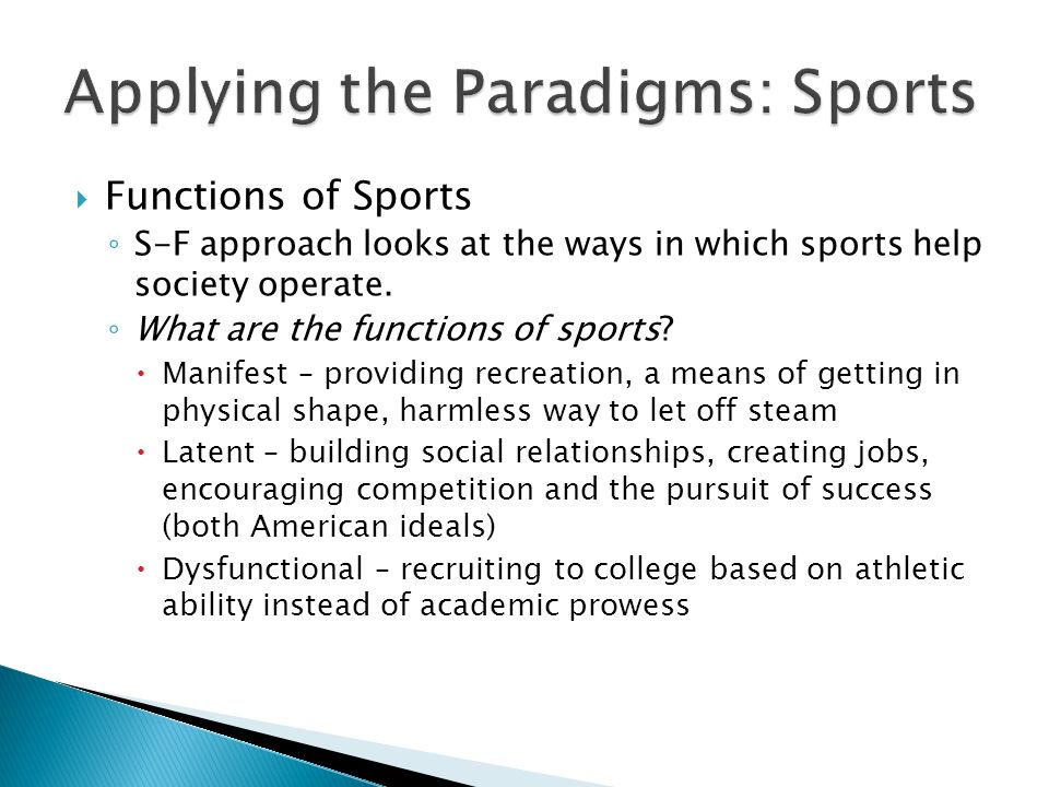 sports function in society