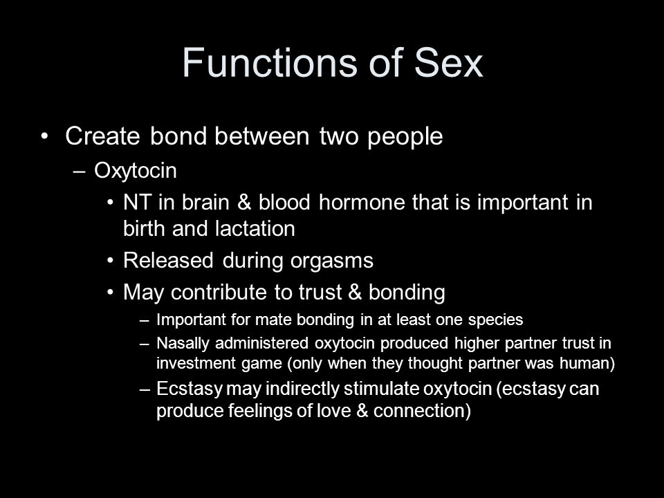 oxytocin for sex Oxytocin for sex