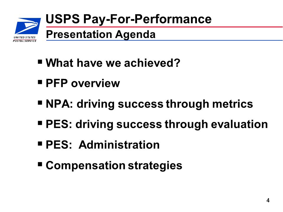 1 EAS Pay-For-Performance (PFP) Mid Level Manager Module U.S. Postal  Service. - ppt download