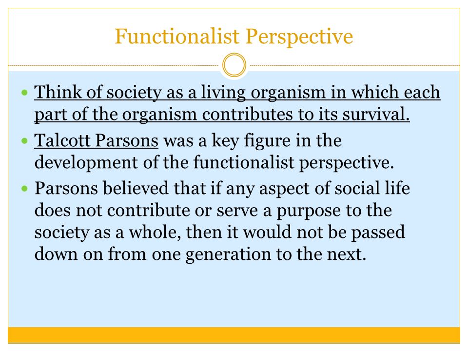 functionalism and conflict theory