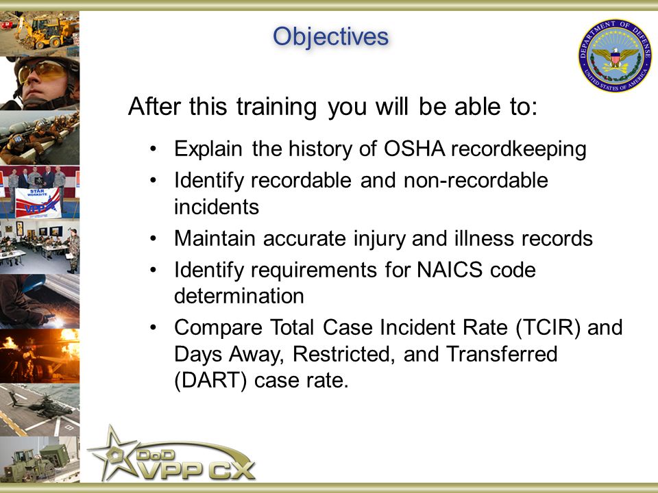 Department of Defense Voluntary Protection Programs Center of