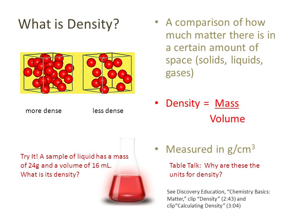 Chapter 11 Section 2 Floating And Sinking What Is Density