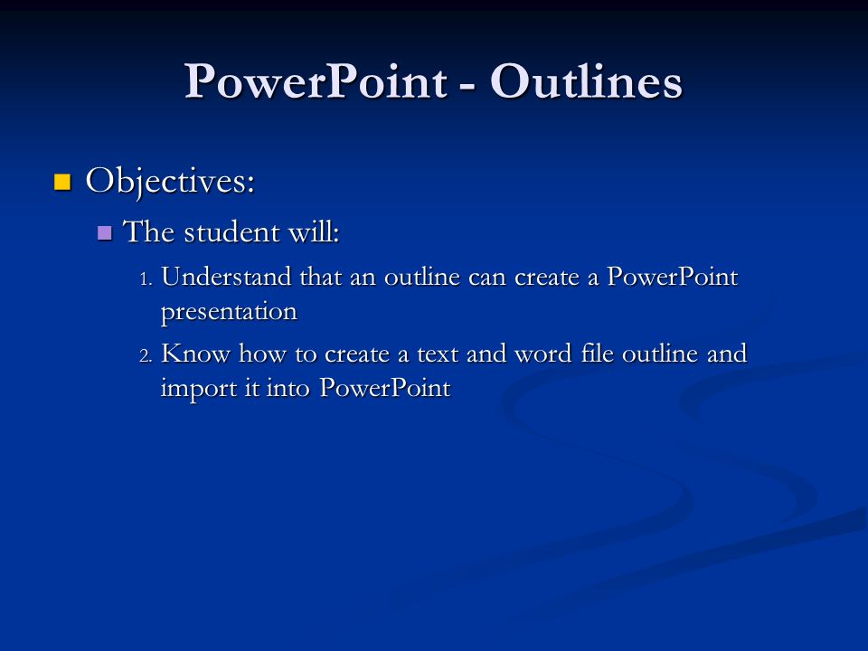 Powerpoint presentation examples for students