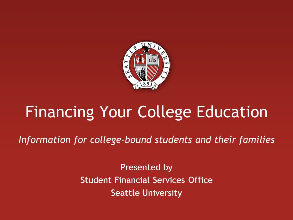 Financing Your College Education Information For College-bound Students ...