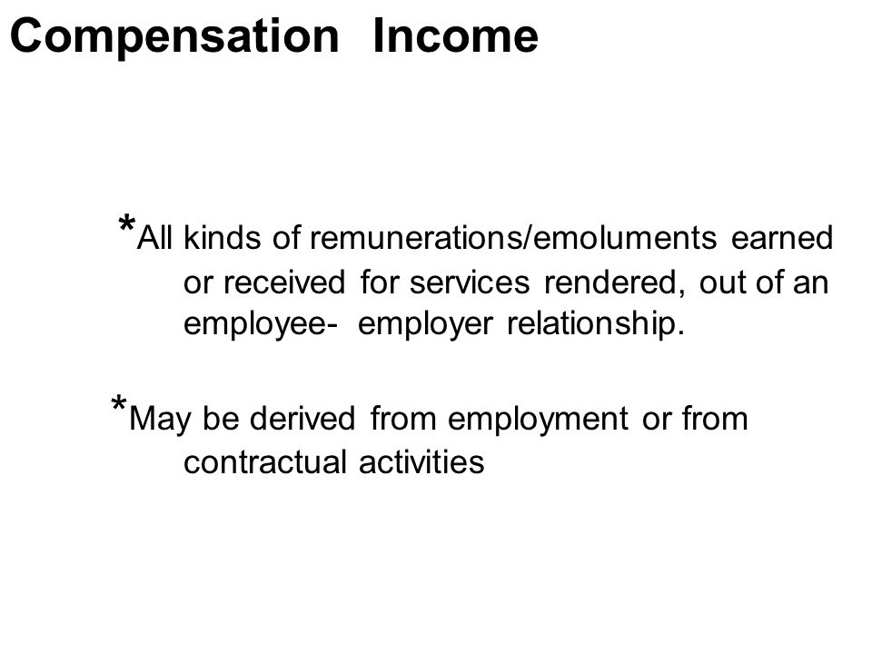 Gross Income: Inclusions/Exclusions LECTURE No. 8A ESTELITA C. AGUIRRE ...