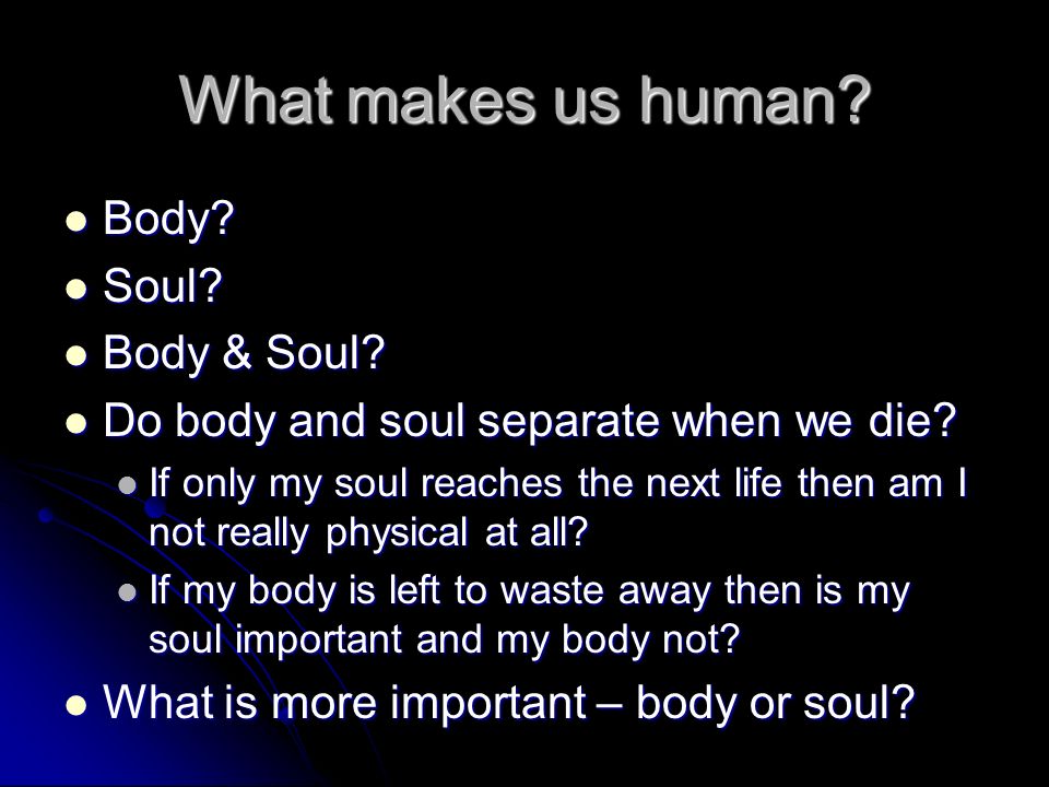 we are not human beings with a soul