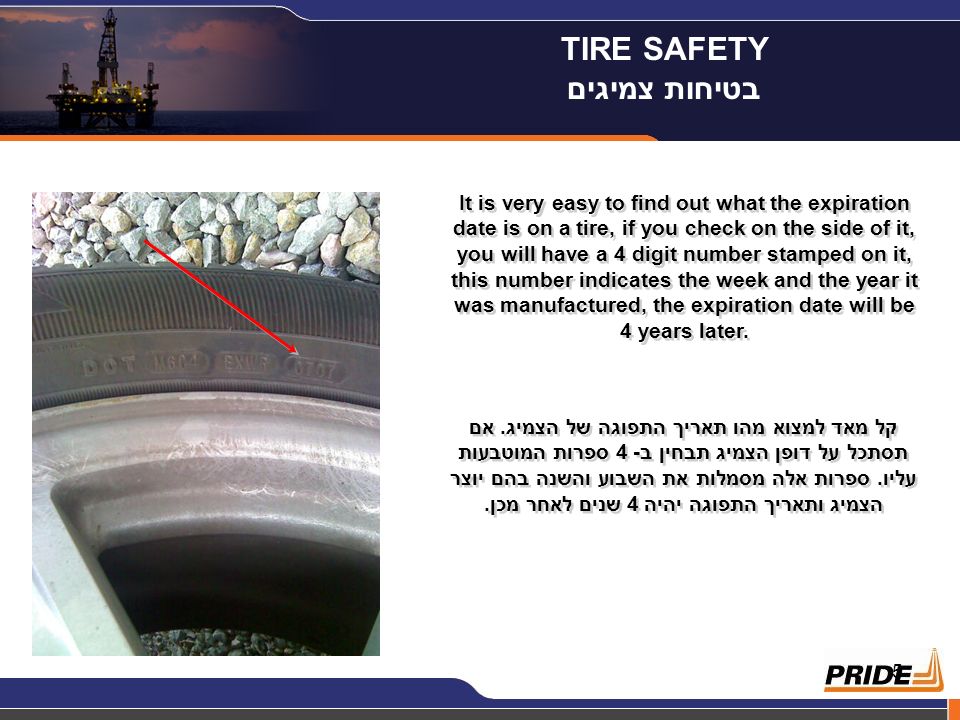 1 TIRE SAFETY בטיחות צמיגים SAFETY is the number 1 value of the company!!!  Louis Raspino, President & CEO תודה לדודו סילברברג על תרגום המצגת. - ppt  download