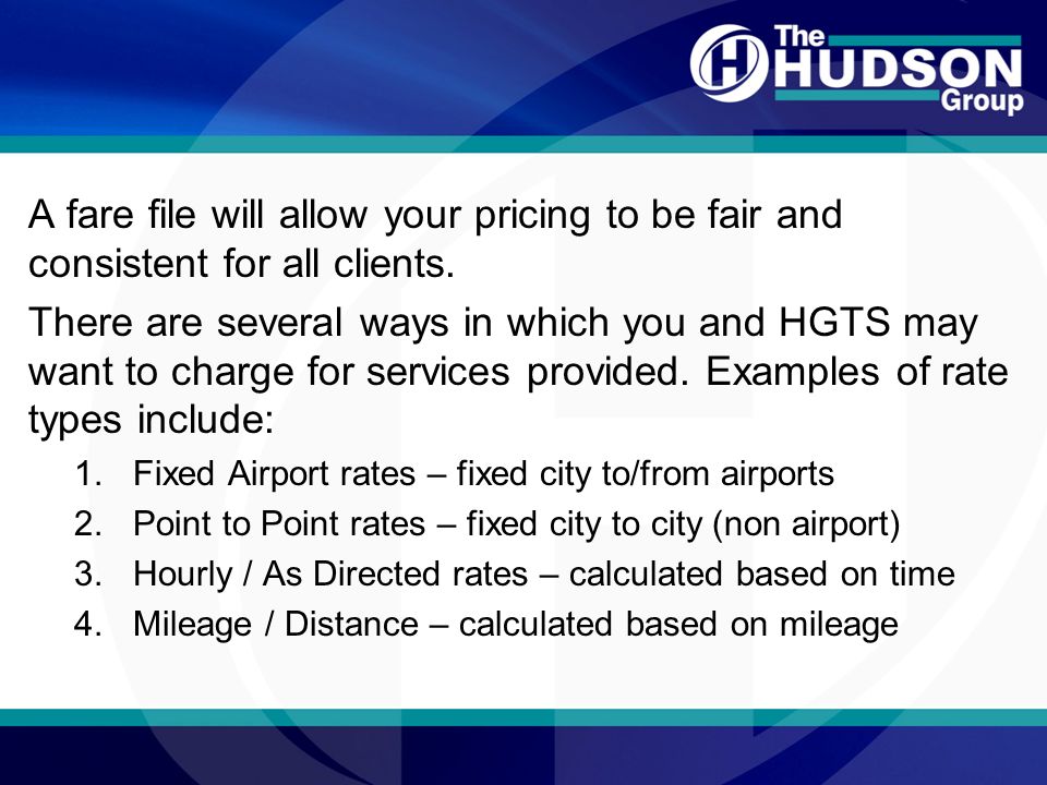 Getting Started Hudson Fare Files Airports Rev 10 Ppt Download