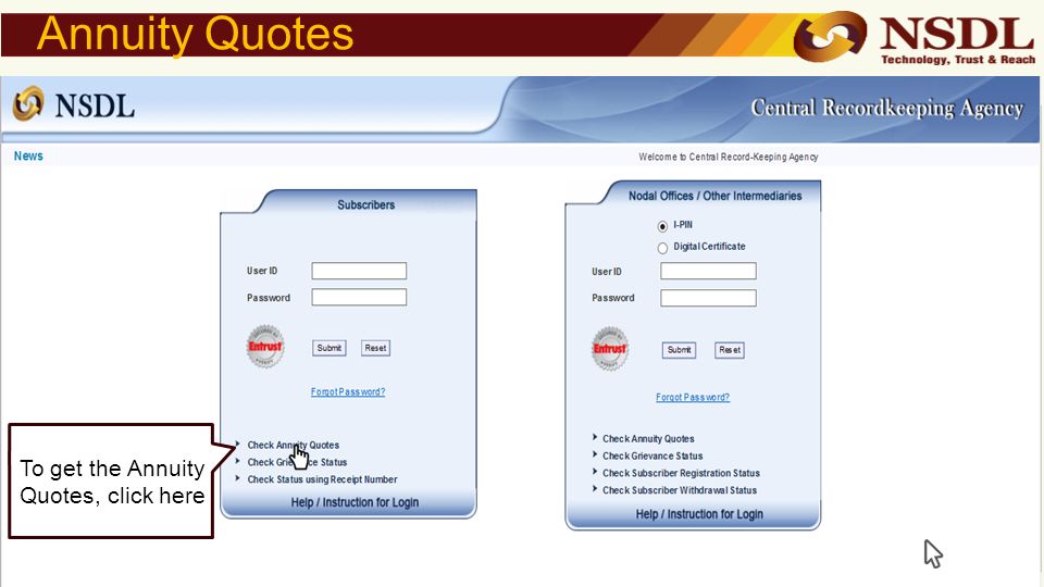 Confidential NSDL EGov Internal Use Only NSDL EGovernance Adorable Annuity Quotes Confidential NSDL EGov Internal Use Only NSDL EGovernance Adorable Annuity Quotes