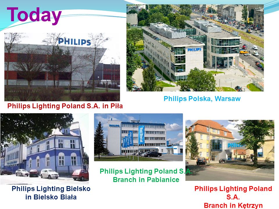 Philips Lighting Poland - industrial operations. Philips Lighting Poland  S.A. in Piła is part of a global company, with a long history of  achievements. - ppt download
