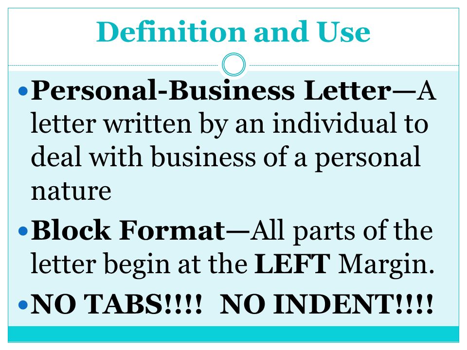 Personal Business Letter Samples from images.slideplayer.com