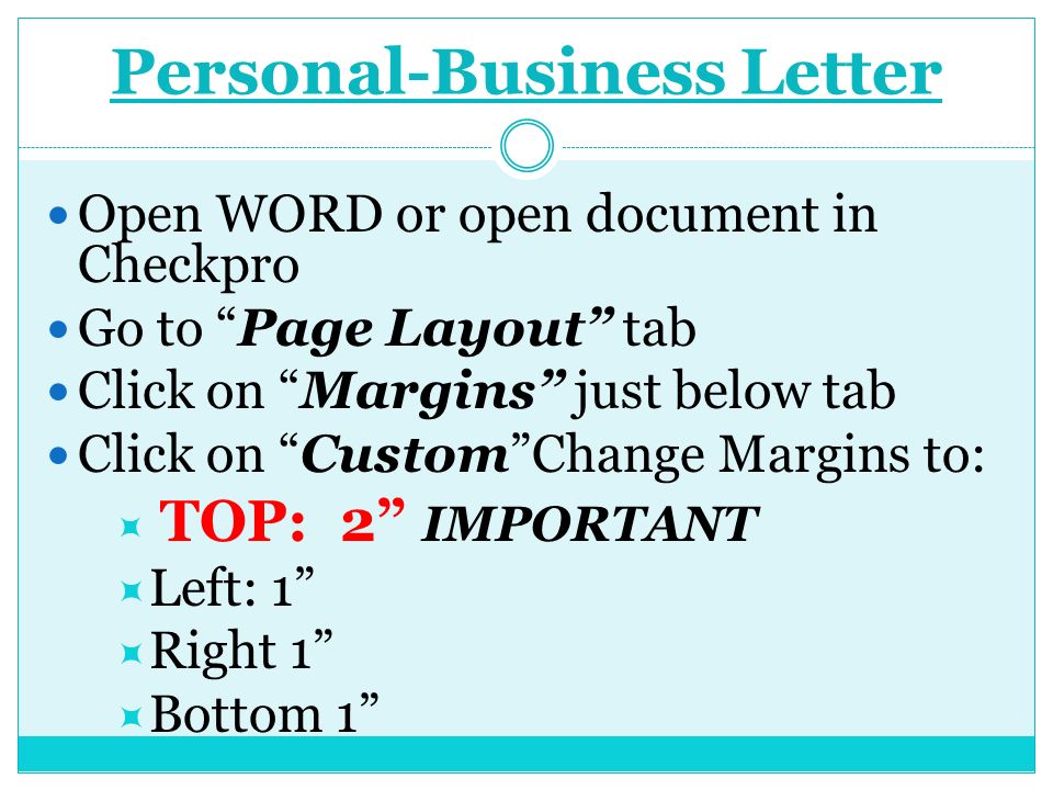 quick reference guide p 77 78 sample personal business letter in sample personal business letter