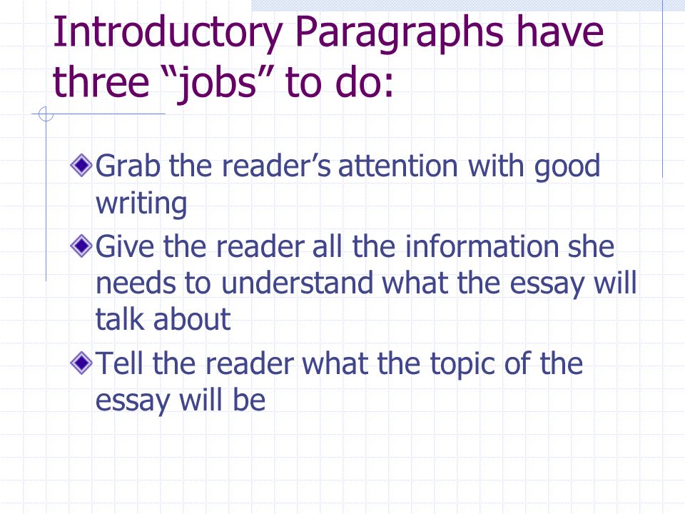 Sample Essay Papers Introductory Paragraphs Examples Of Proposal Essays also High School Application Essay Sample Essay Writing Lesson Writing Introduction Paragraphs For Proposal Essay Topics Examples