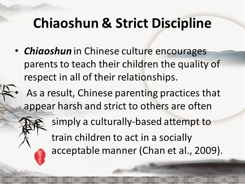 child rearing practices in chinese culture