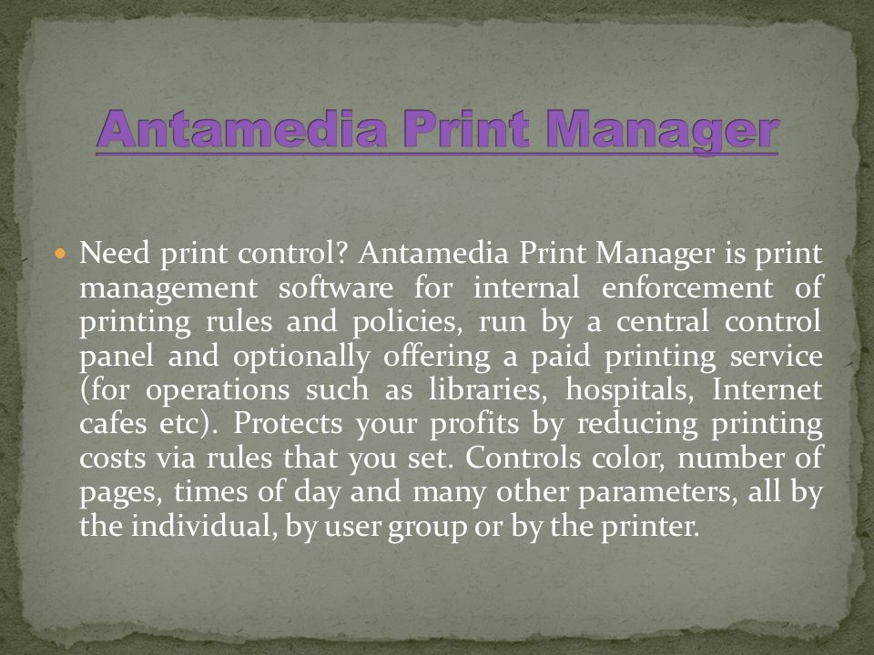Antamedia Print Manager Software 2 0 2019 Ver.5.13 Mod