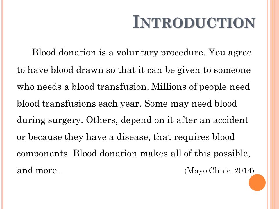 blood donation speech introduction