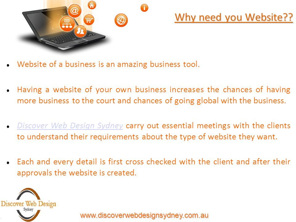 Why need you Website . Website of a business is an amazing business tool.