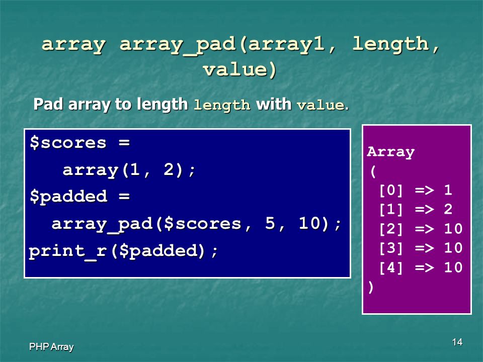 1 PHP Array PHP Arrays An indexed array is similar to one provided by a  conventional programming language. An indexed array is similar to one  provided. - ppt download
