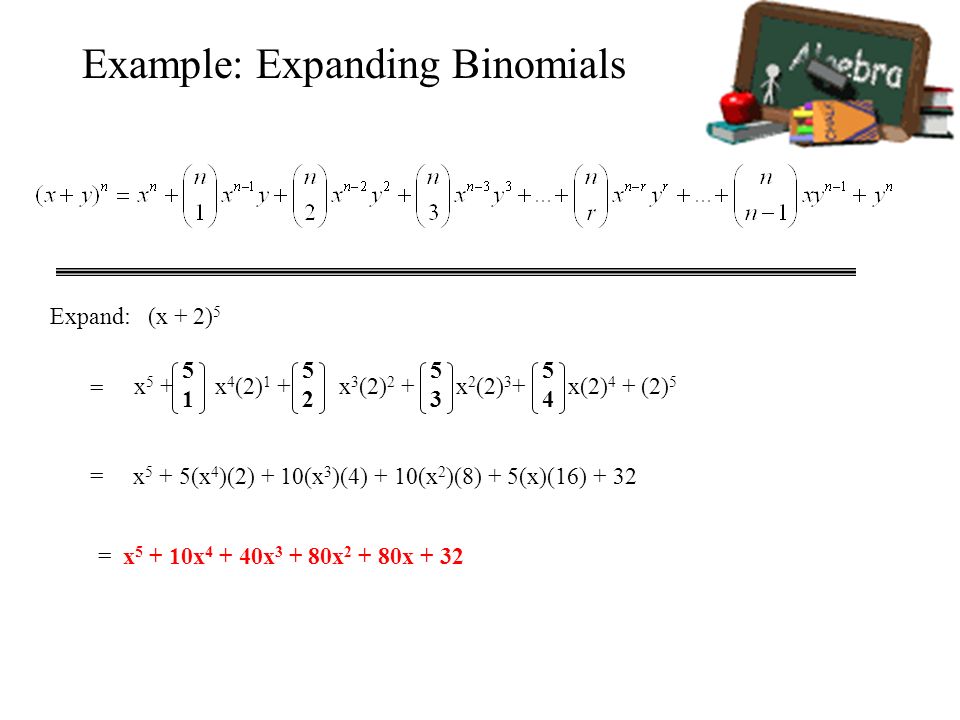 Precalculus Section 8 5 The Binomial Theorem Objectives Use The Binomial Theorem To Calculate Binomial Coefficients Use Binomial Coefficients To Write Ppt Download