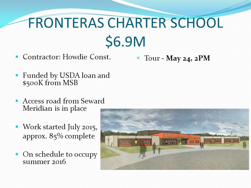 FRONTERAS CHARTER SCHOOL $6.9M  Contractor: Howdie Const.