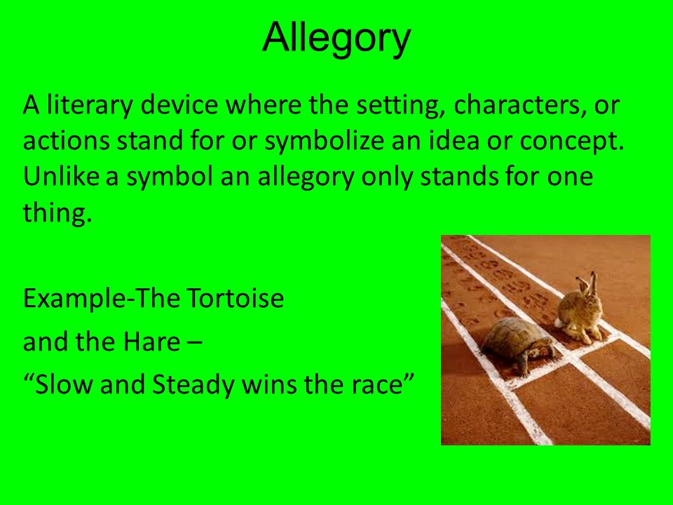 what is allegory in literature