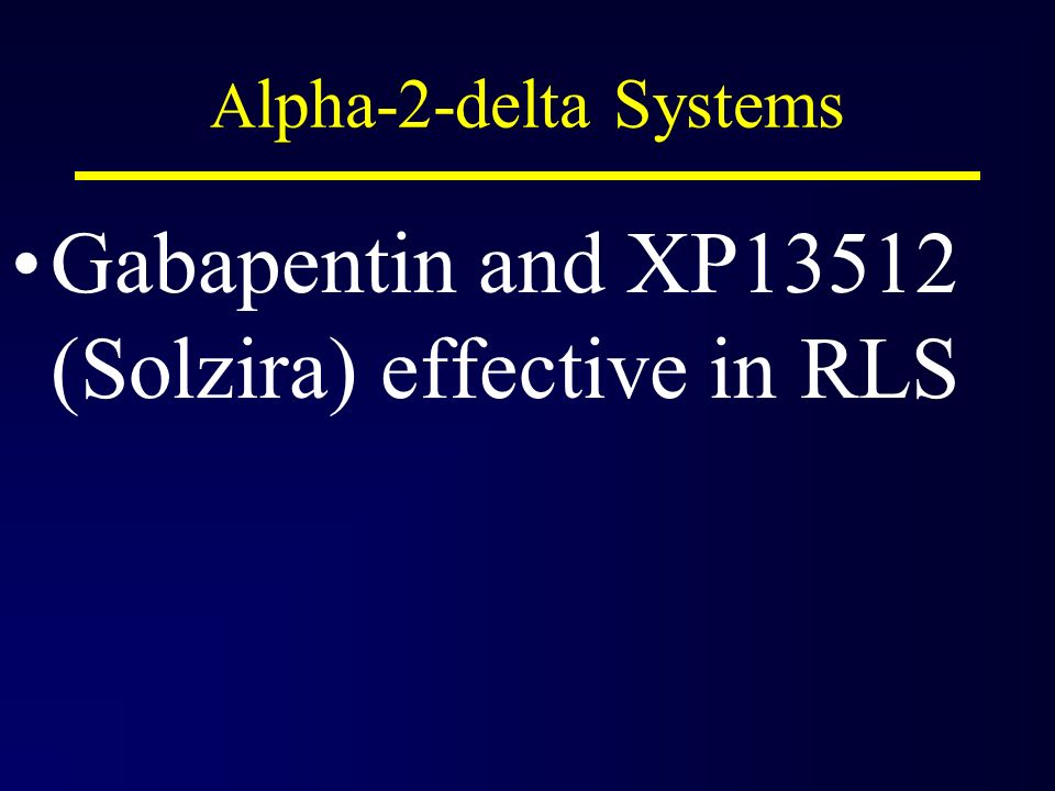 gabapentin with rls