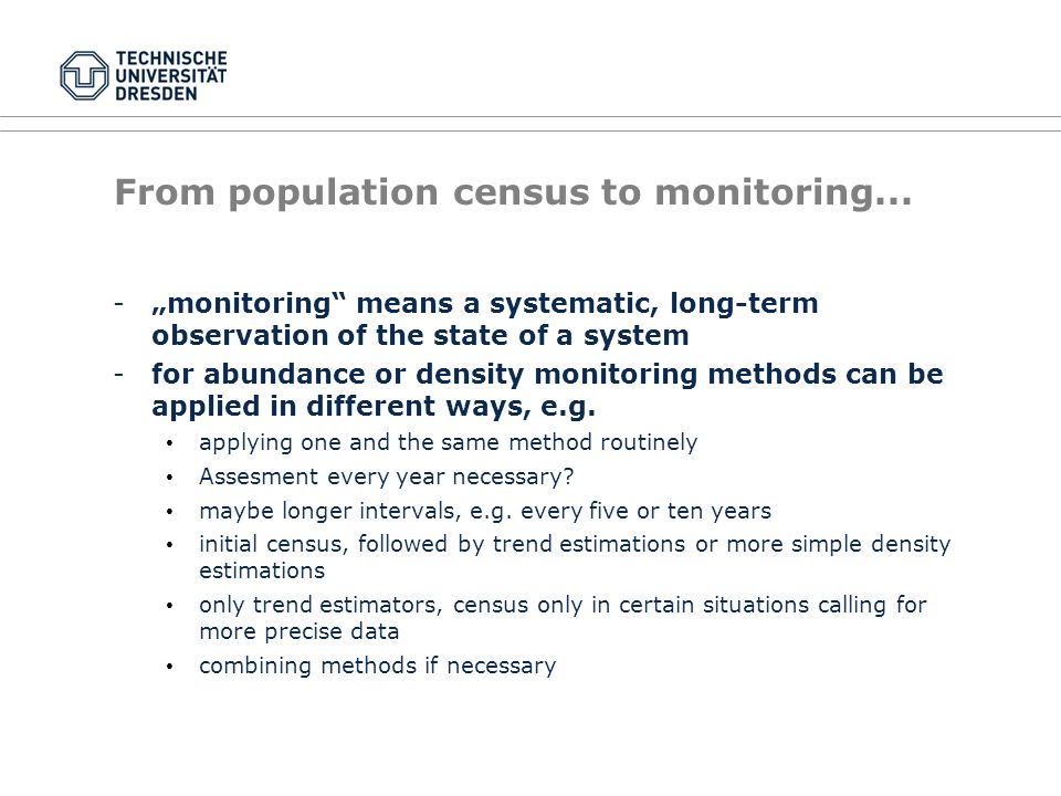 From population census to monitoring...