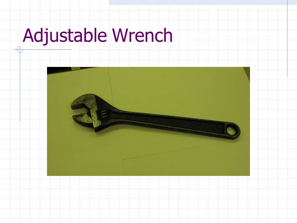 Tool List. Open-End Wrench Box-End Wrench Combination Wrench. - ppt ...