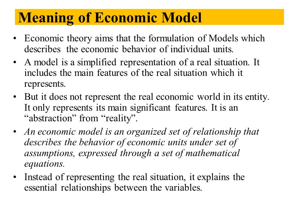 Module 1 Introduction And Basic Concepts Basic Economic Problems Economic Models Characteristics Of Different Equilibrium Systems Ppt Download