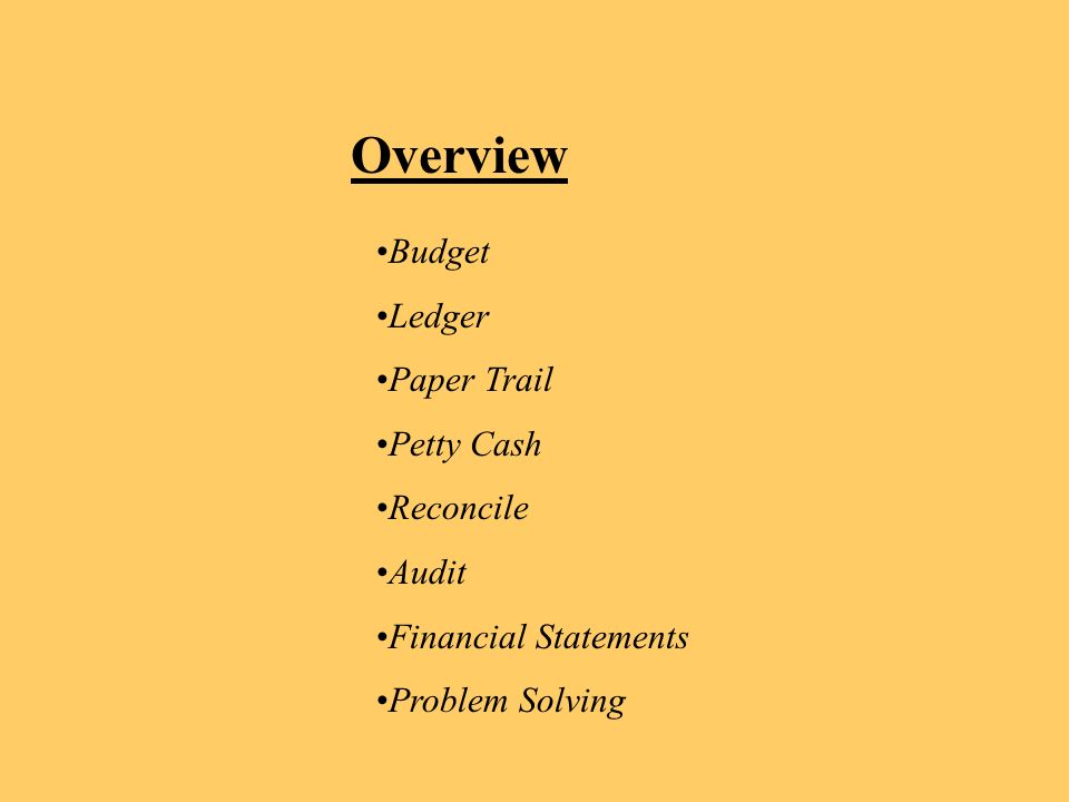 book keeping 101 how to keep track of cadet funds ppt download