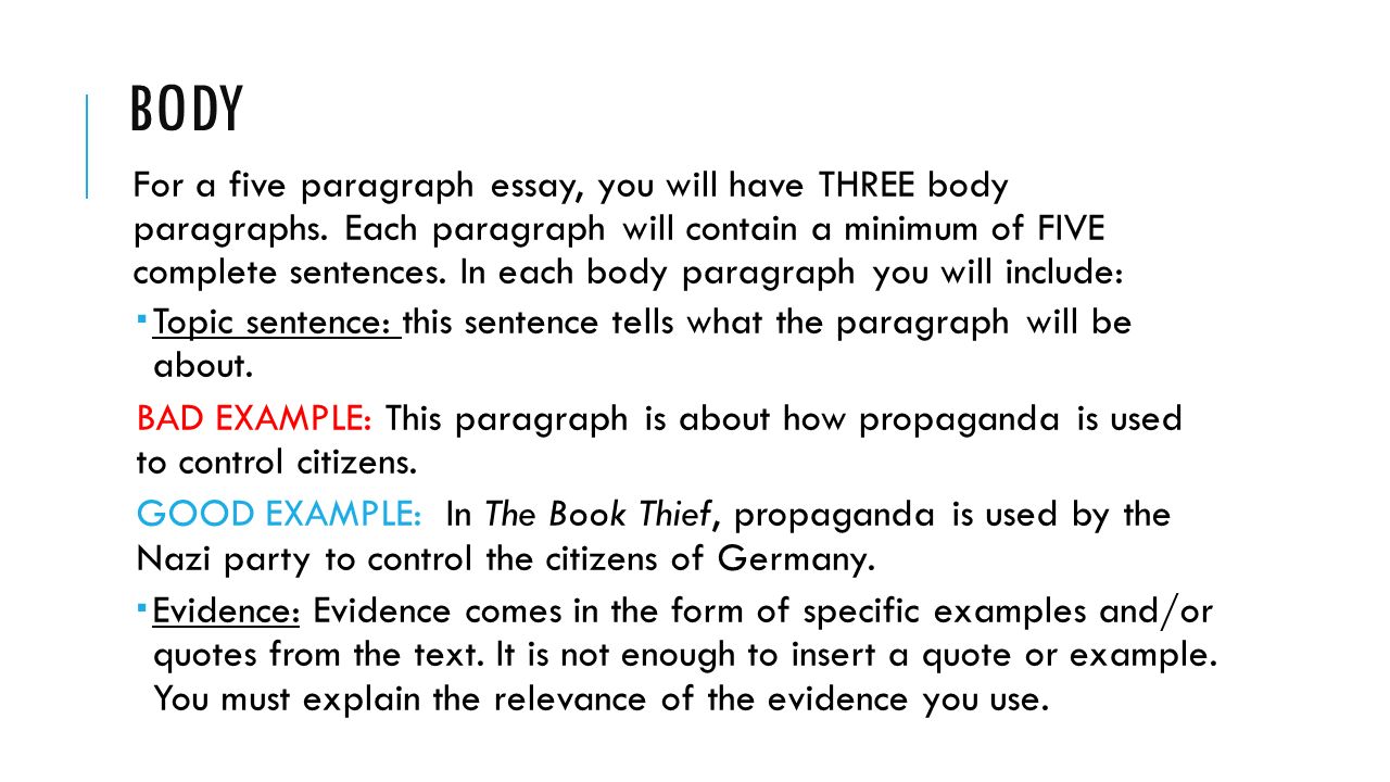 THE FIVE PARAGRAPH ESSAY &GRAMMAR REVIEW. THE FIVE PARAGRAPH ESSAY