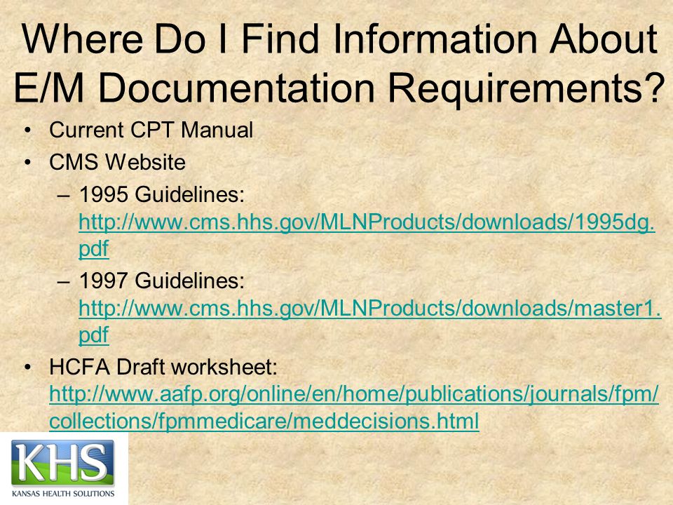 cms 97 guidelines
