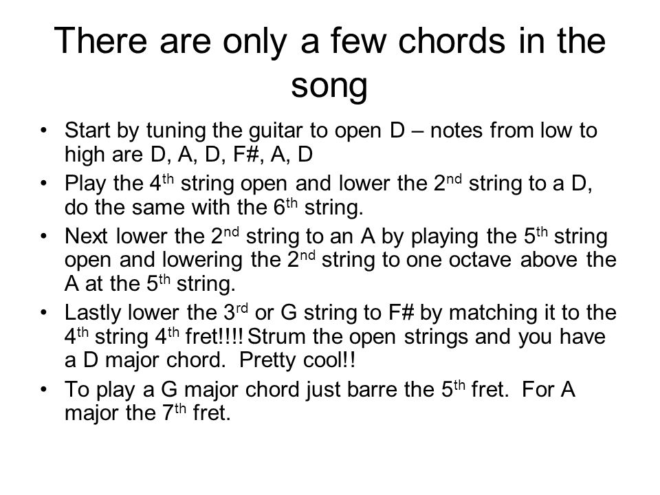 Big Yellow Taxi Using Open D There Are Only A Few Chords In