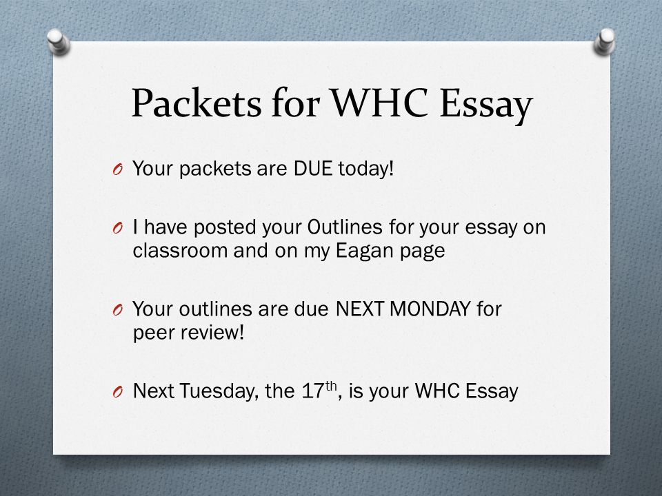 Essay On Mother Tongue Packets For Whc Essay O Your Packets Are Due Today Simple Narrative Essay Example also Effect Essays Communism And War In Asia Packets For Whc Essay O Your Myth Essays