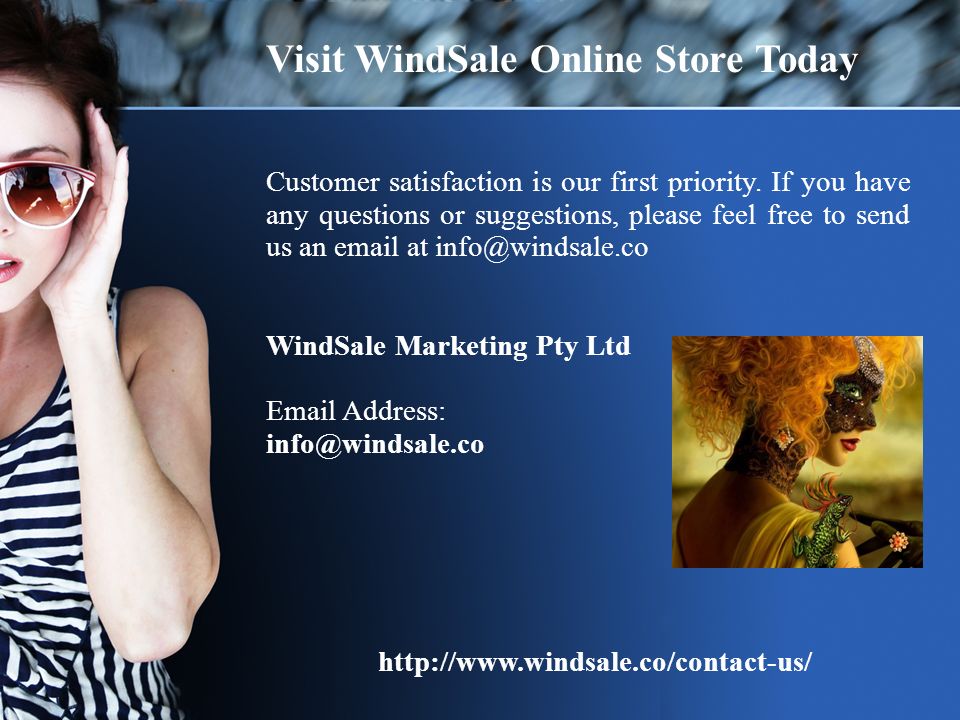 Visit WindSale Online Store Today   Customer satisfaction is our first priority.