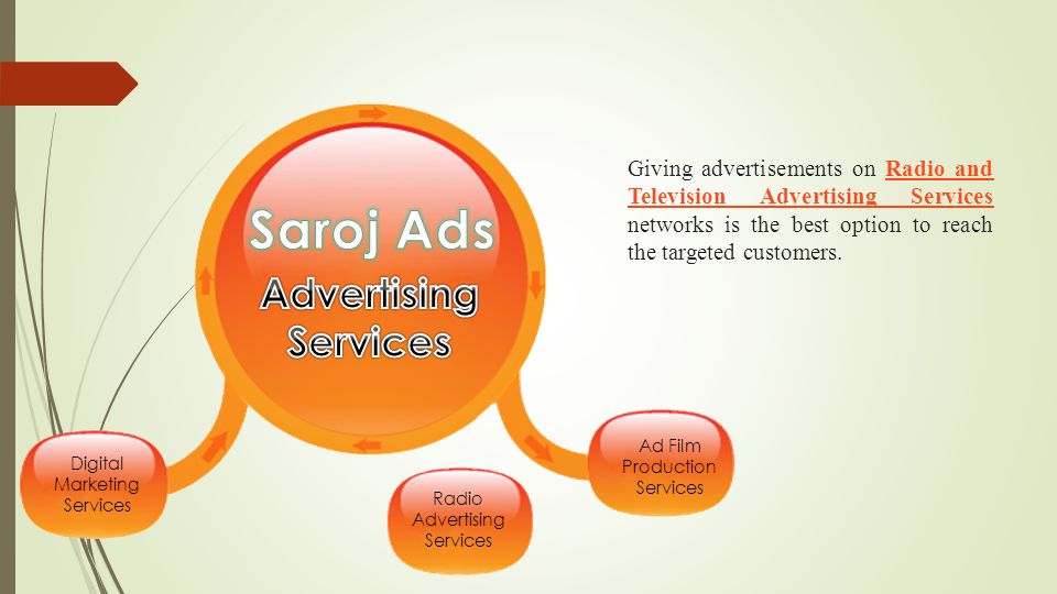 Giving advertisements on Radio and Television Advertising Services networks is the best option to reach the targeted customers.