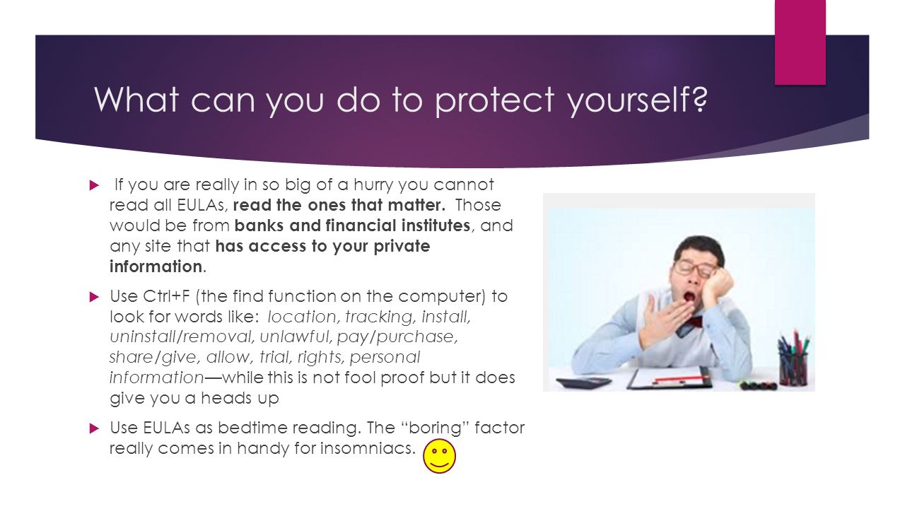 What can you do to protect yourself.