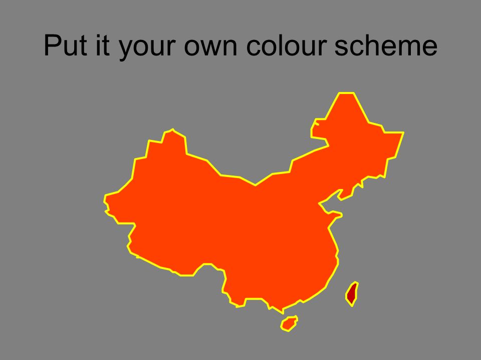 Put it your own colour scheme