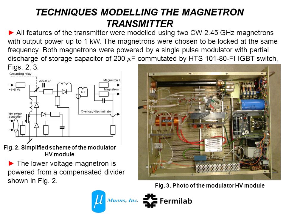 Experimental modeling of a Magnetron Transmitter for Superconducting  Intensity Frontier Linacs Technical notes G. Kazakevich, V. Yakovlev, R.  Pasquinelli, - ppt download